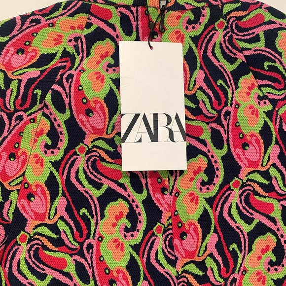 NWT ZARA multi color mini dress - Picture 1 of 15